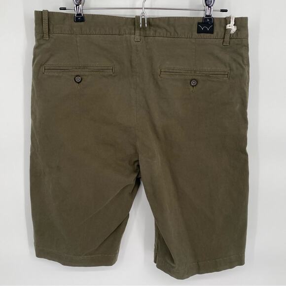 Edwin Shorts Men’s 30 Rails Casual Preppy Khaki Green Vacation Summer - Picture 3 of 14